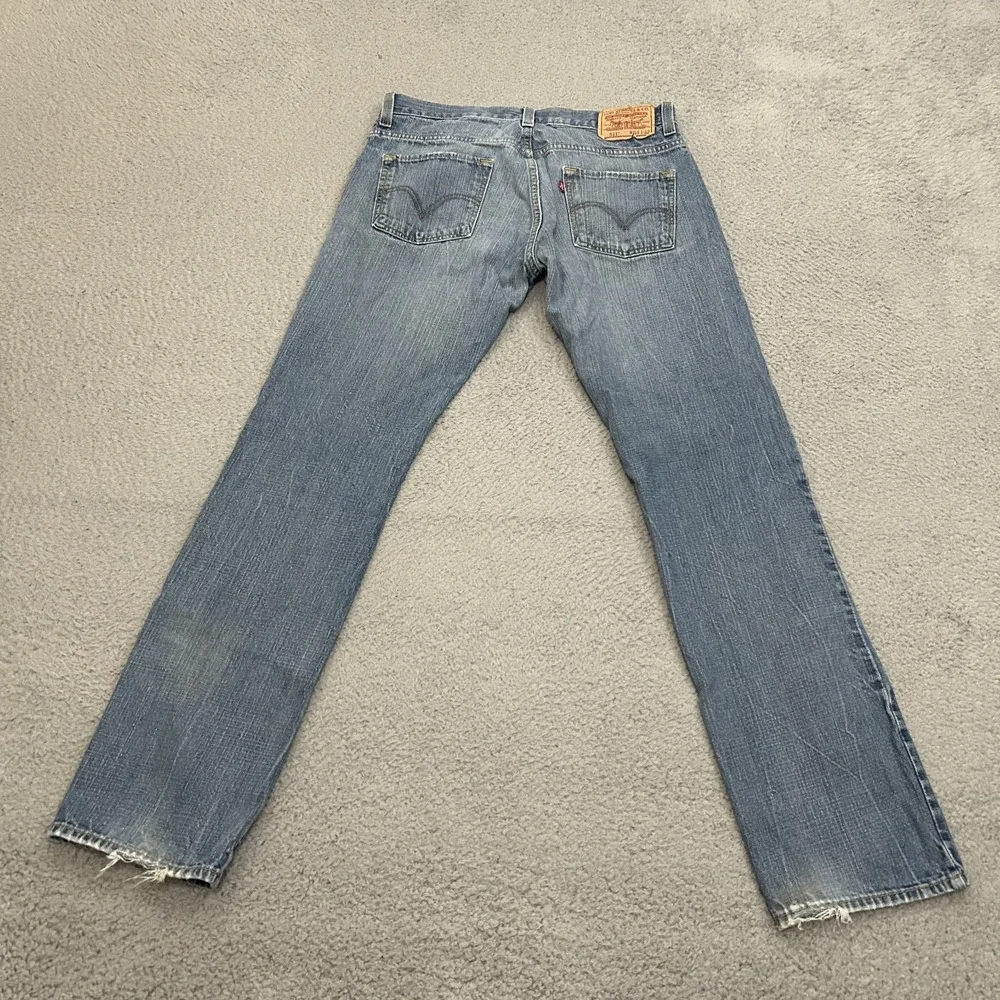 Levis Jeans Mens 34x32 Blue Denim 511 Skinny Light Wash American Red Tab Cotton